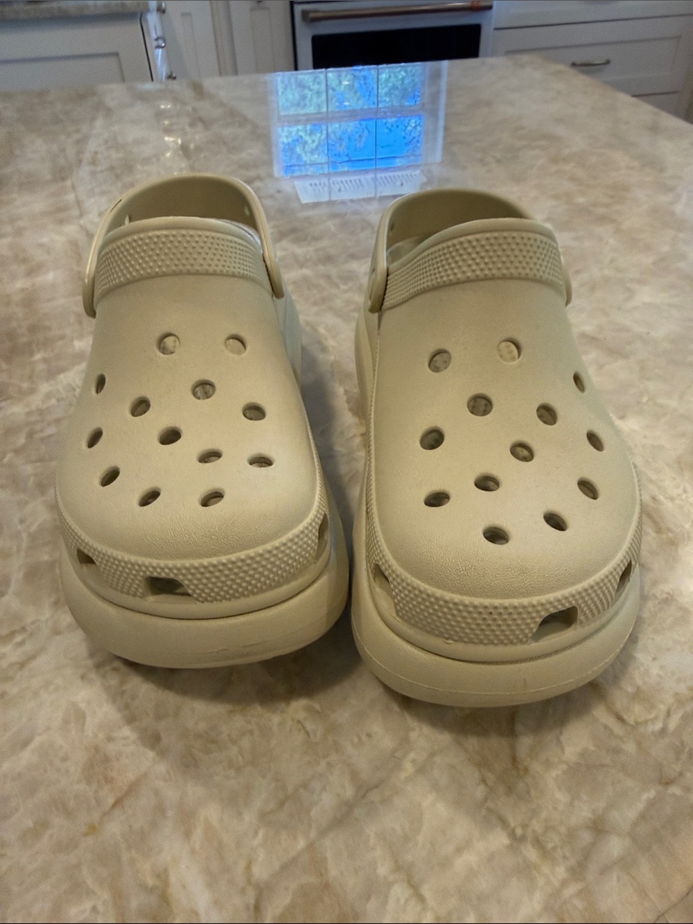 CROCS Platform Clog in Light Beige - Picture 5 of 7